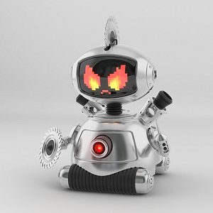 3D robot android character