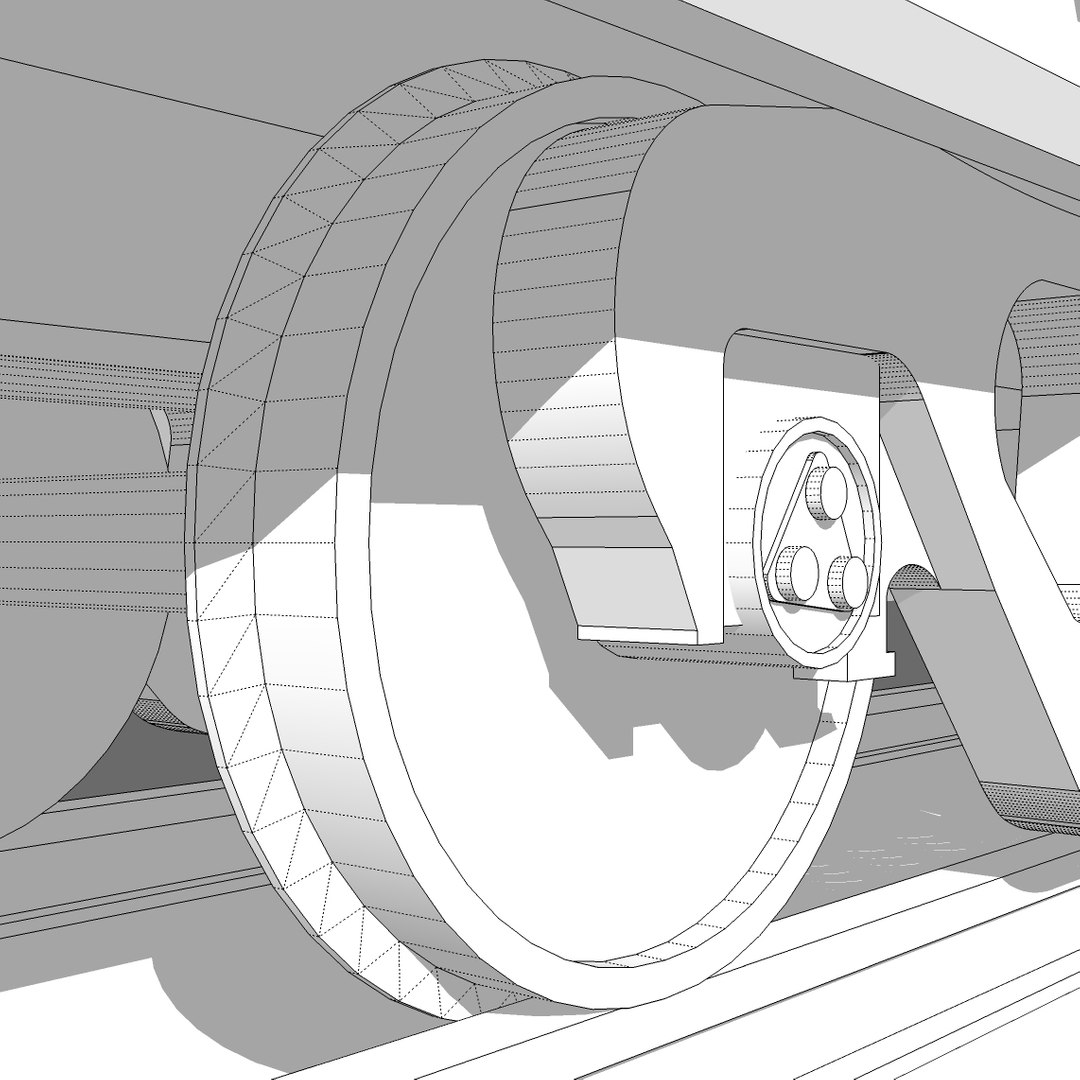 3d Train Car Autorack Model