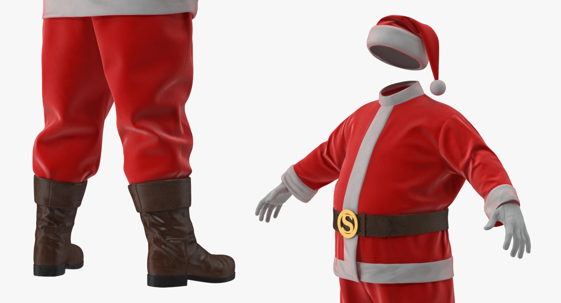 3D santa claus costume - TurboSquid 1217833