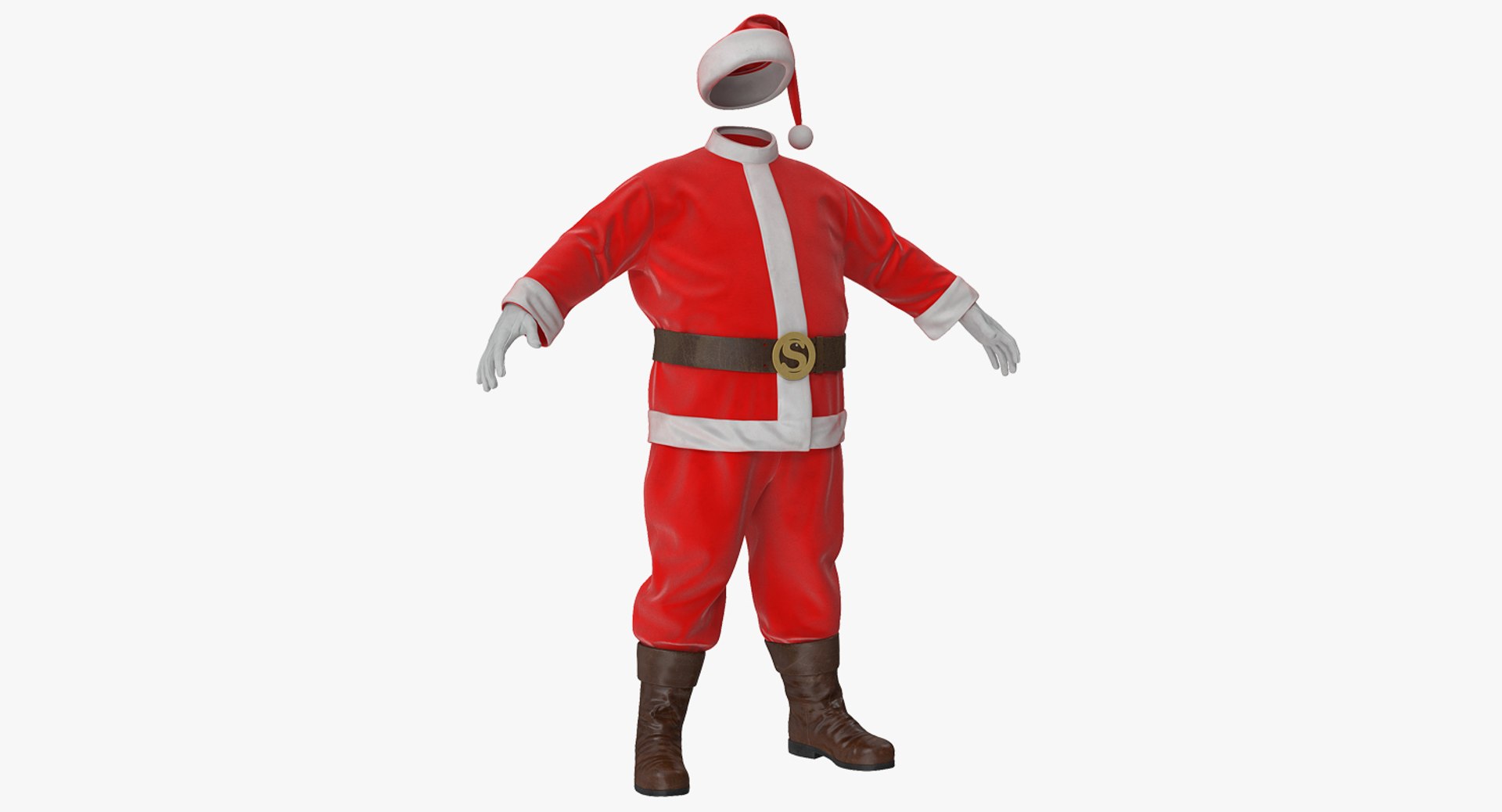 3D santa claus costume - TurboSquid 1217833