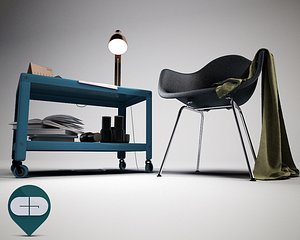 3d model chair ikea table