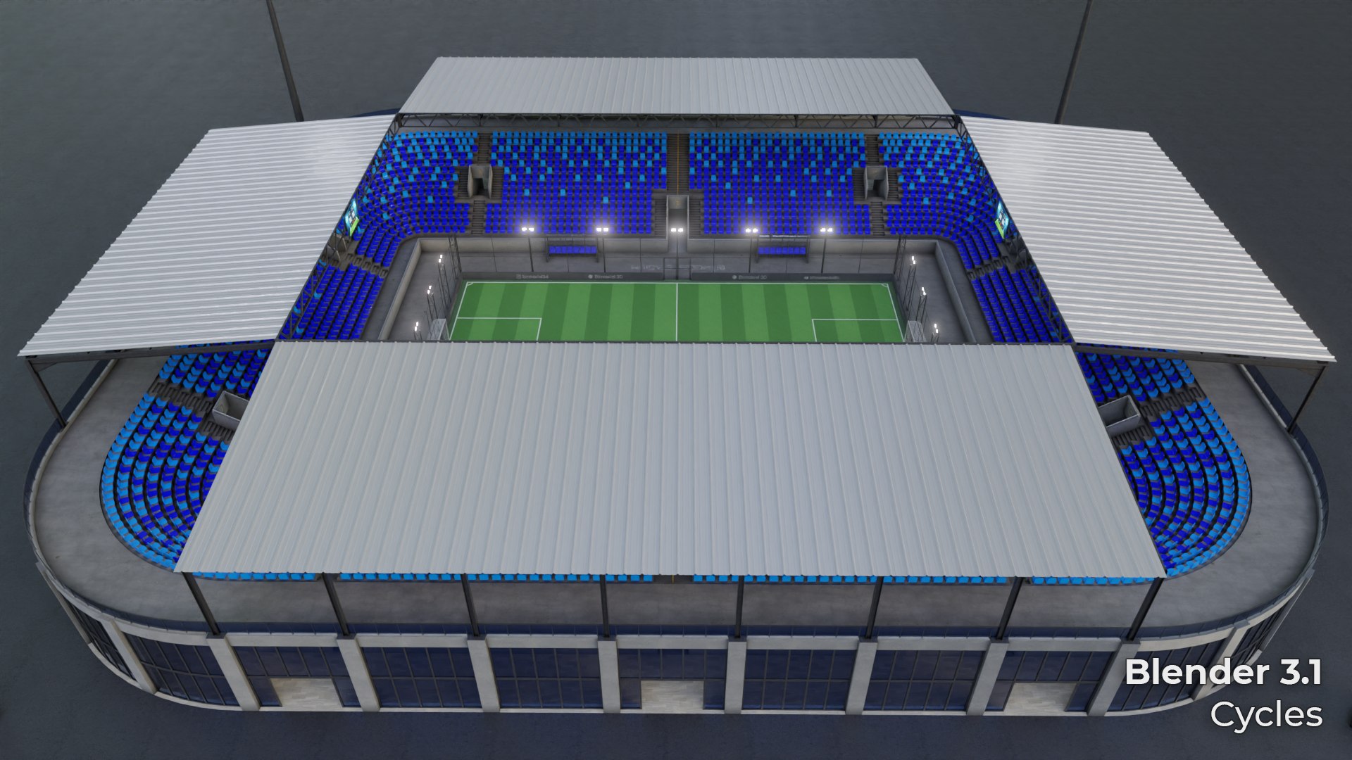 Mini Football Stadium 3D - TurboSquid 2331862
