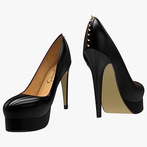 black shoes 3D model