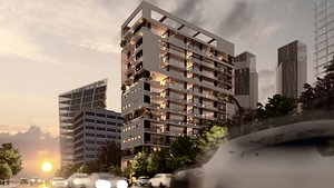 3D model Modern High-rise Apartment