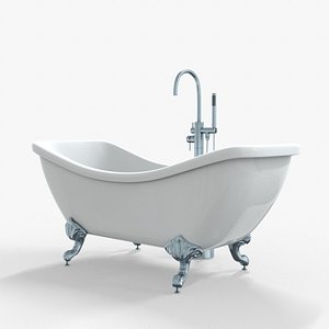 Freestanding Bathtub and Faucet