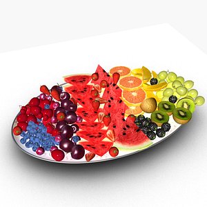 3D Fruit cocktail model