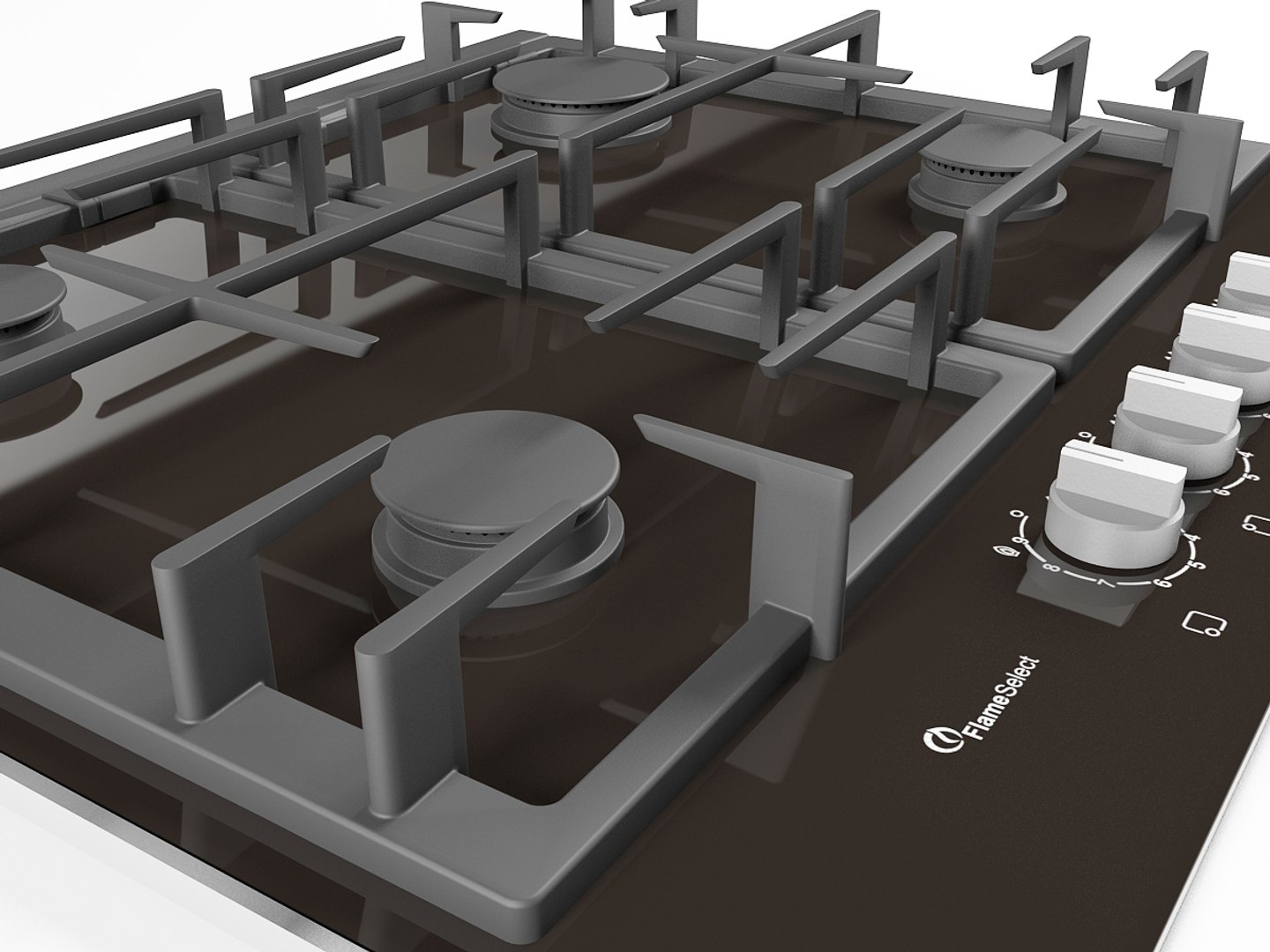 Kitchen cooktop model - TurboSquid 1298915