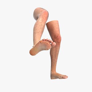 Realistic Human Male Legs Rigged for Cinema 4D