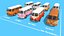 Volkswagen Van Asset Pack  Variations 3D
