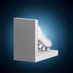 Low Poly Soccer Cleat Bookend 3D Print Model 3D