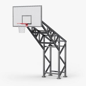 Black Basketball Hoop Stand 01