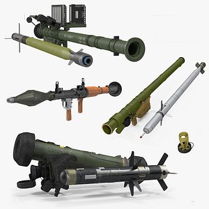 Rocket Launchers with Rockets Collection