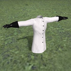 scientist lab coat and gloves