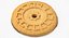Christmas Chocolate Biscuit 04 3D model