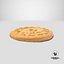 Christmas Chocolate Biscuit 04 3D model