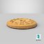 Christmas Chocolate Biscuit 04 3D model
