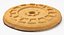 Christmas Chocolate Biscuit 04 3D model