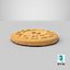 Christmas Chocolate Biscuit 04 3D model