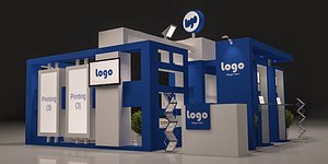 3d model of exhibition booth design