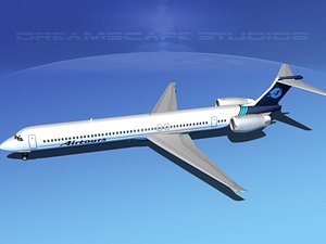 mcdonnell douglas md-80 3d model