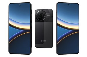 Xiaomi Poco F7 Pro Black Low Poly 3D model