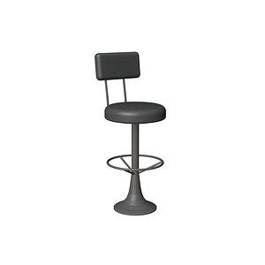 Designform Alessa Stool with Bolt Down Tulip Base - Commercial Bar Stool