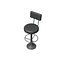 Designform Alessa Stool with Bolt Down Tulip Base - Commercial Bar Stool