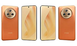 Honor Magic 5 Orange 3D