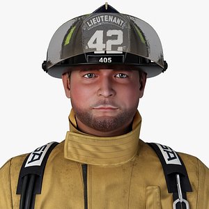 firefighter character rigging 3d max