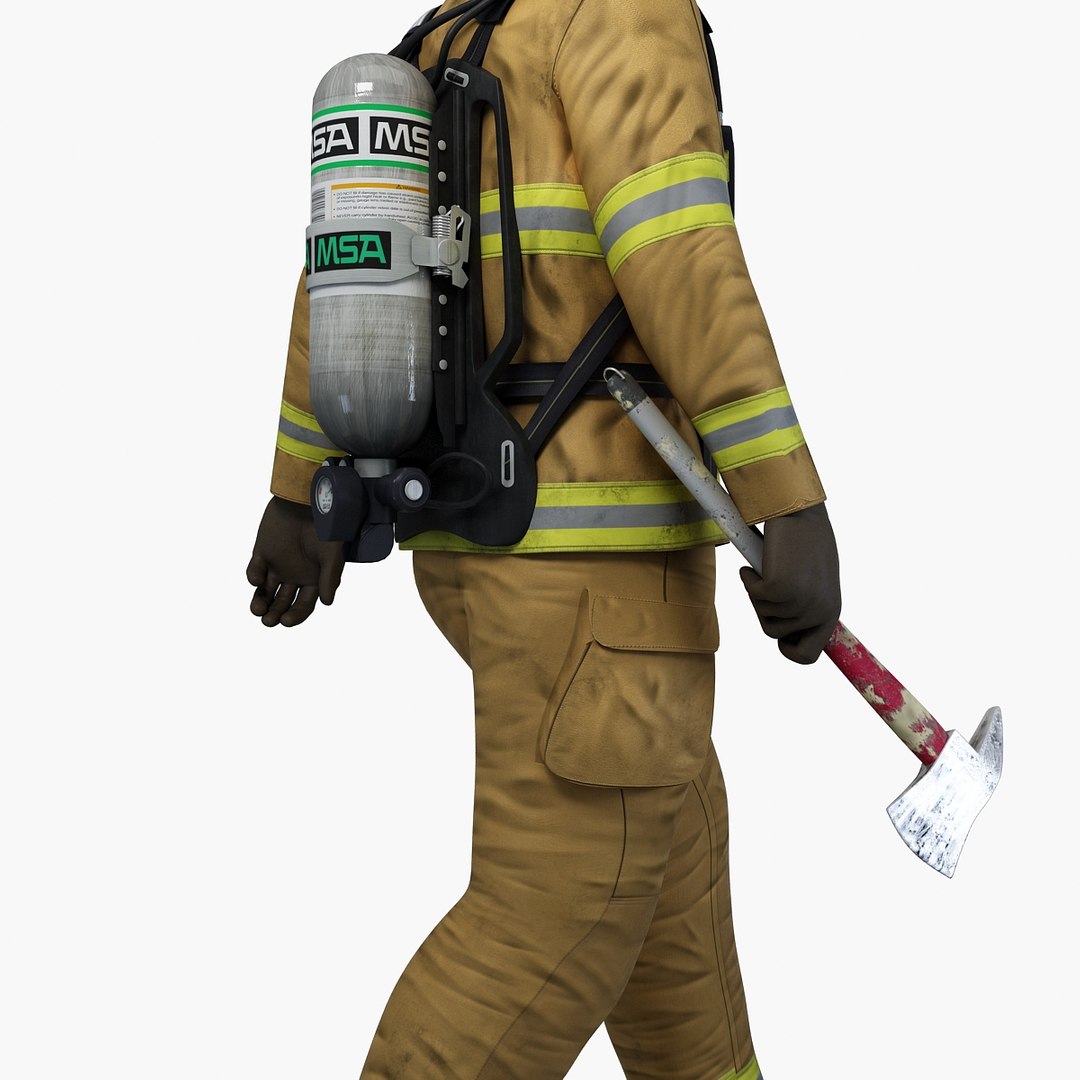 Firefighter Character Rigging 3d Max