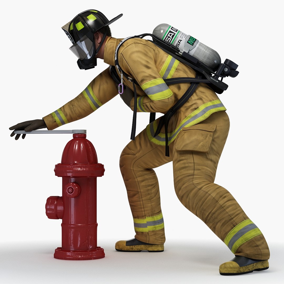 Firefighter Character Rigging 3d Max