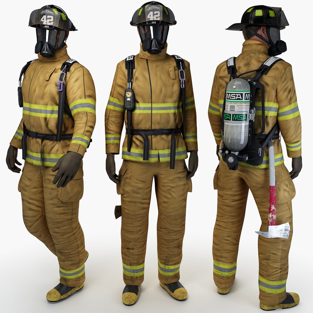 Firefighter Character Rigging 3d Max
