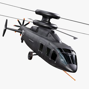 Sikorsky-Boeing SB-1 Defiant Helicopter 3D
