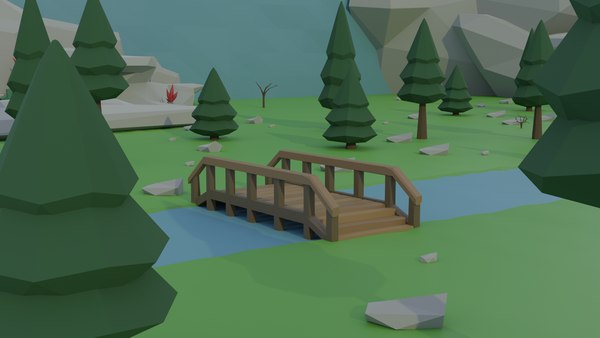 lowpoly 卡通商店资产3d模型