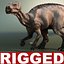 Iguanodon Dinosaure Rigged