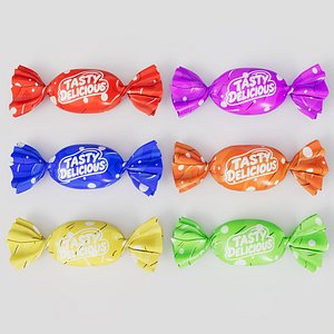 Cartoon Wrapped Candy Collection 01