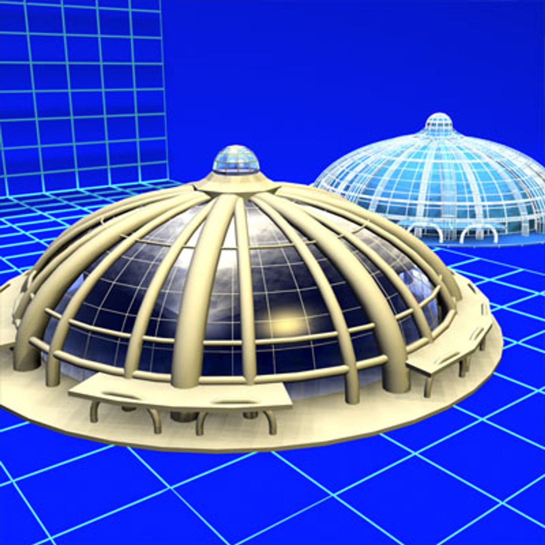 Ribbed Dome 080407 01 3d Model