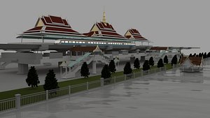 3D bts sky train station