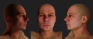 Not Brad Pitt  Low-poly Game-ready 3D model 3D model