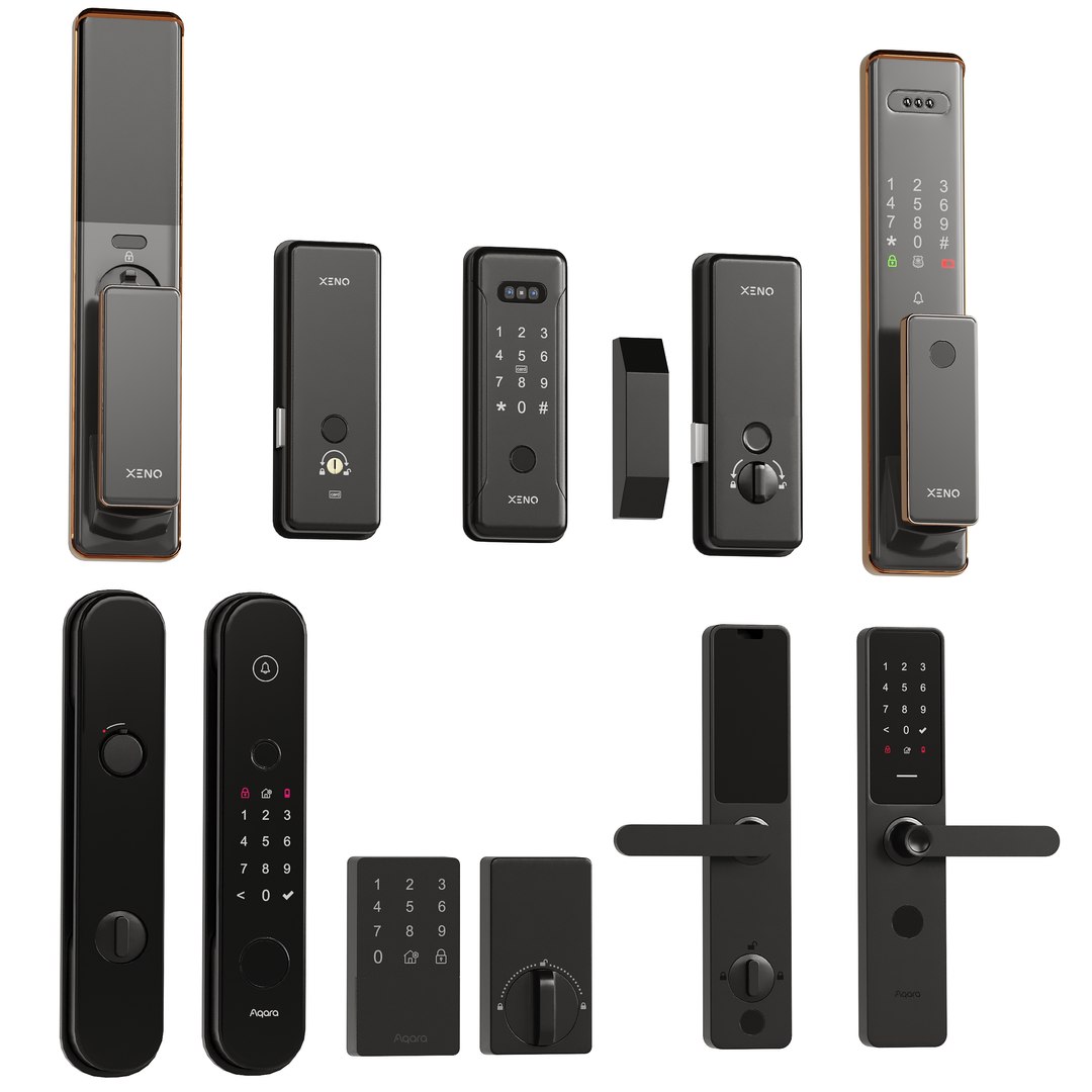 Intercom And Security Set 8 Aqara And Xeno Model - TurboSquid 2407974