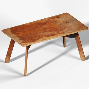 Old Paddle Dining Table 3D