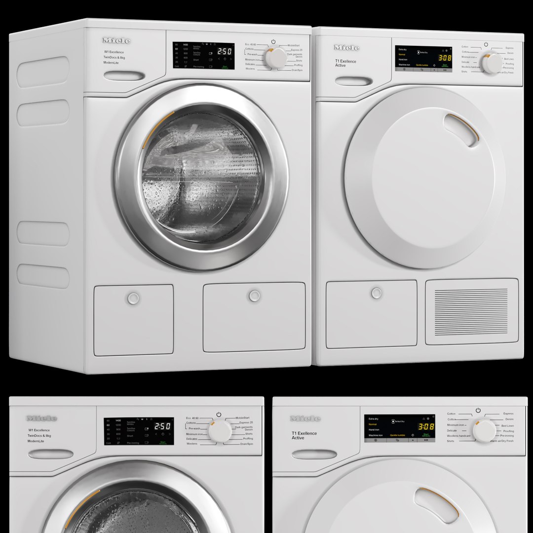 Miele Washing machine and Dryer 3D model https://p.turbosquid.com/ts-thumb/CZ/dYDQpS/ky/preview01/jpg/1668915426/1920x1080/fit_q87/d337580b63f4d3678e39e7b2877fbb57b274d0ef/preview01.jpg