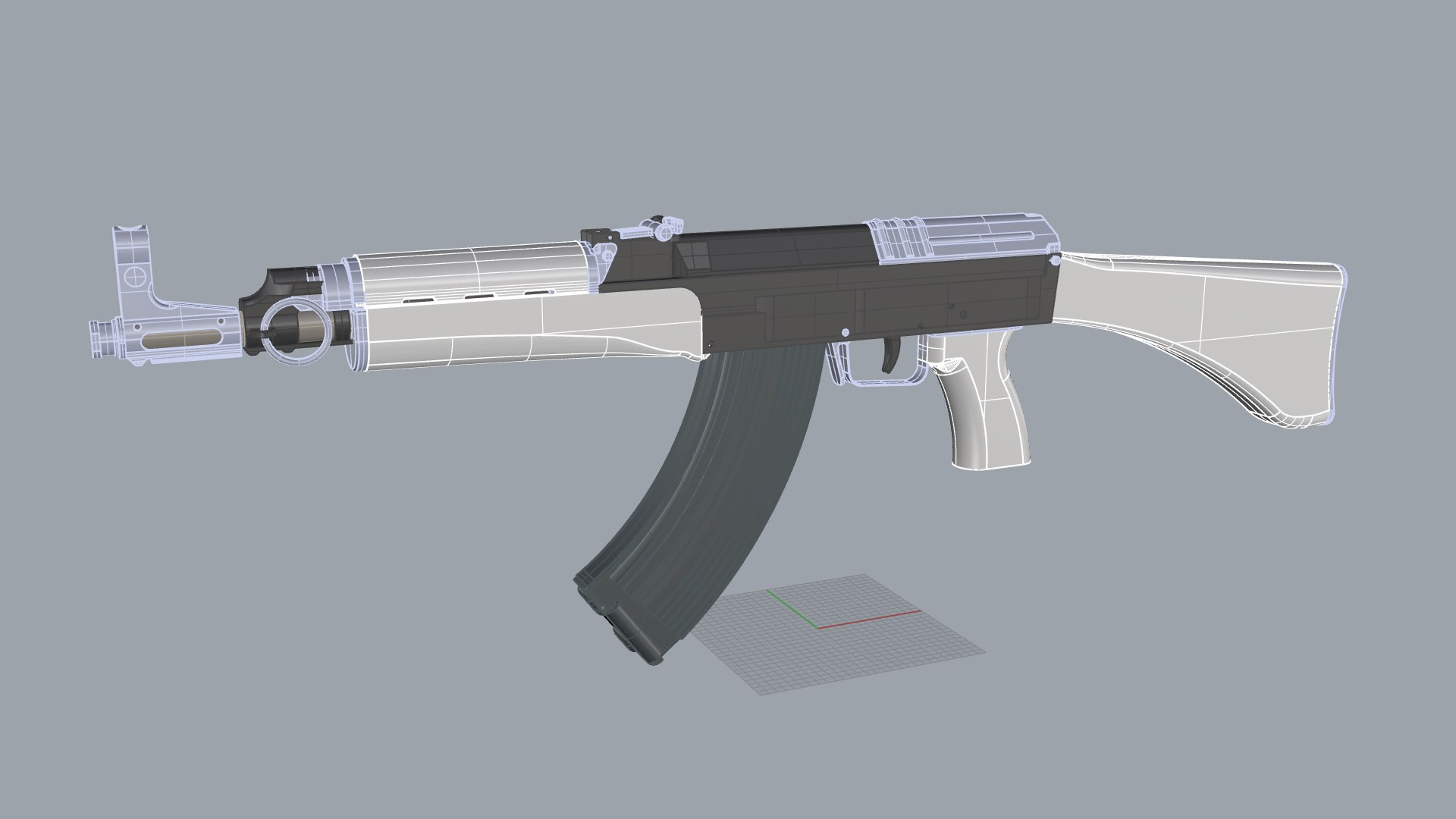 Assault Rifle Vz-58 3D Model - TurboSquid 1695714