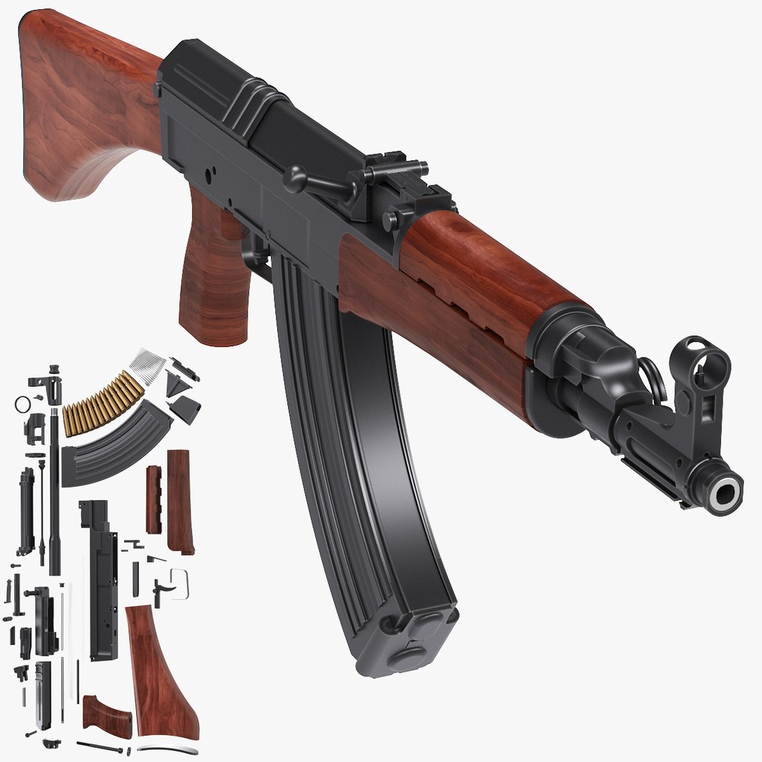 高級模造槍(三分割式) Assault Rifle Vz-58 3D Model - TurboSquid 1695714