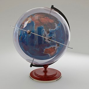 3d model globe earth
