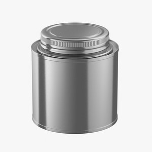 3D Screw Top Tin Can Mockup 07 model