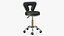 Taburete Silla Cuero Negro