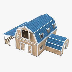 3D model Stylized Barn