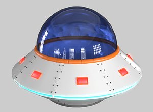 Cartoon UFO PBR