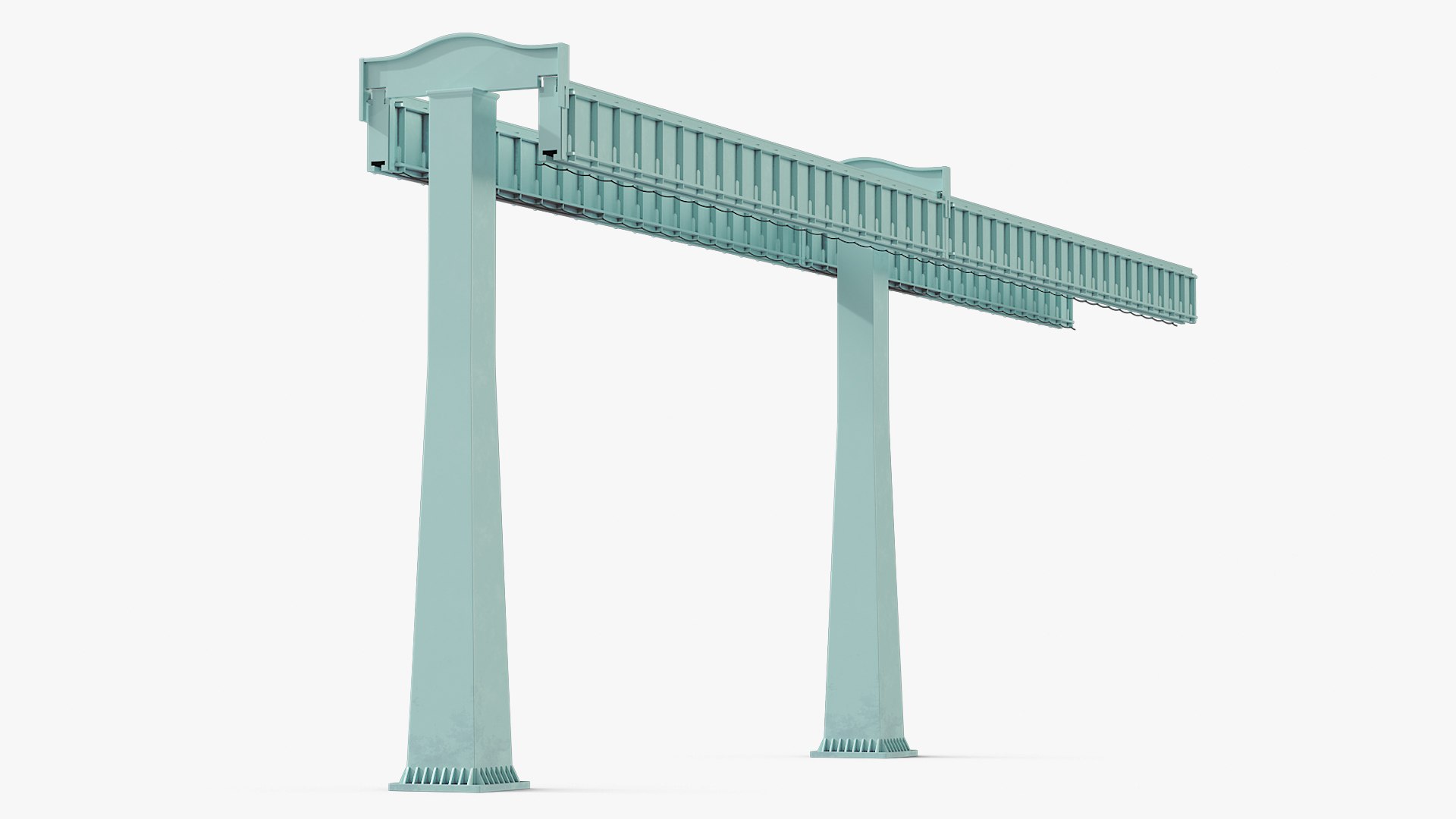 City Monorail Line 3D model preview